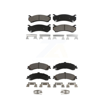 Ceramic Brake Pads Front Rear Kit For Chevrolet GMC Silverado 1500 Sierra Yukon