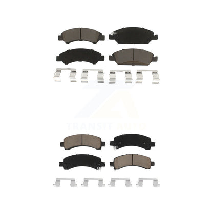 Ceramic Brake Pad Front Rear Kit For 2009-2014 Chevrolet Express 1500 GMC Savana
