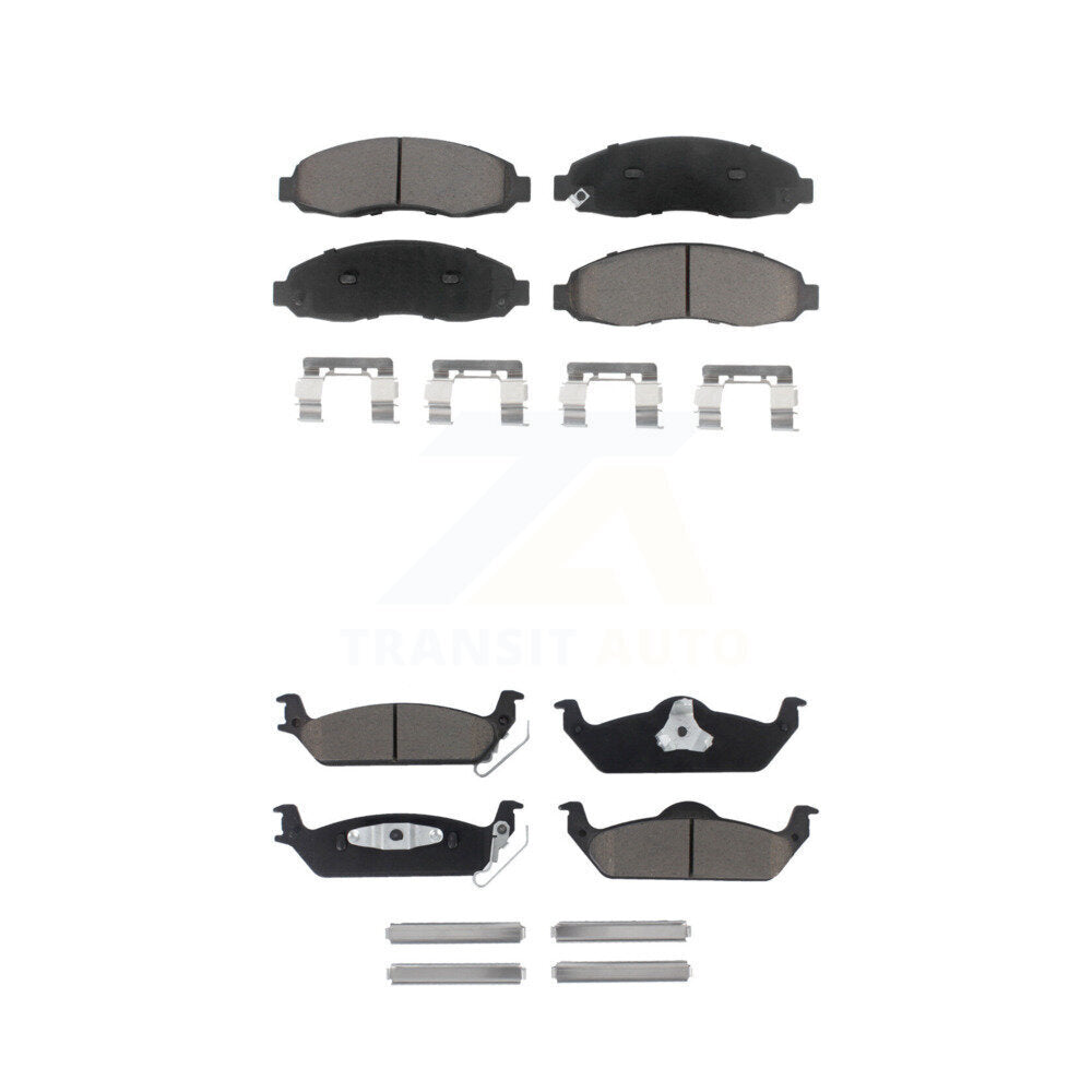 Ceramic Brake Pads Front Rear Kit For 2003-2004 Dodge Dakota