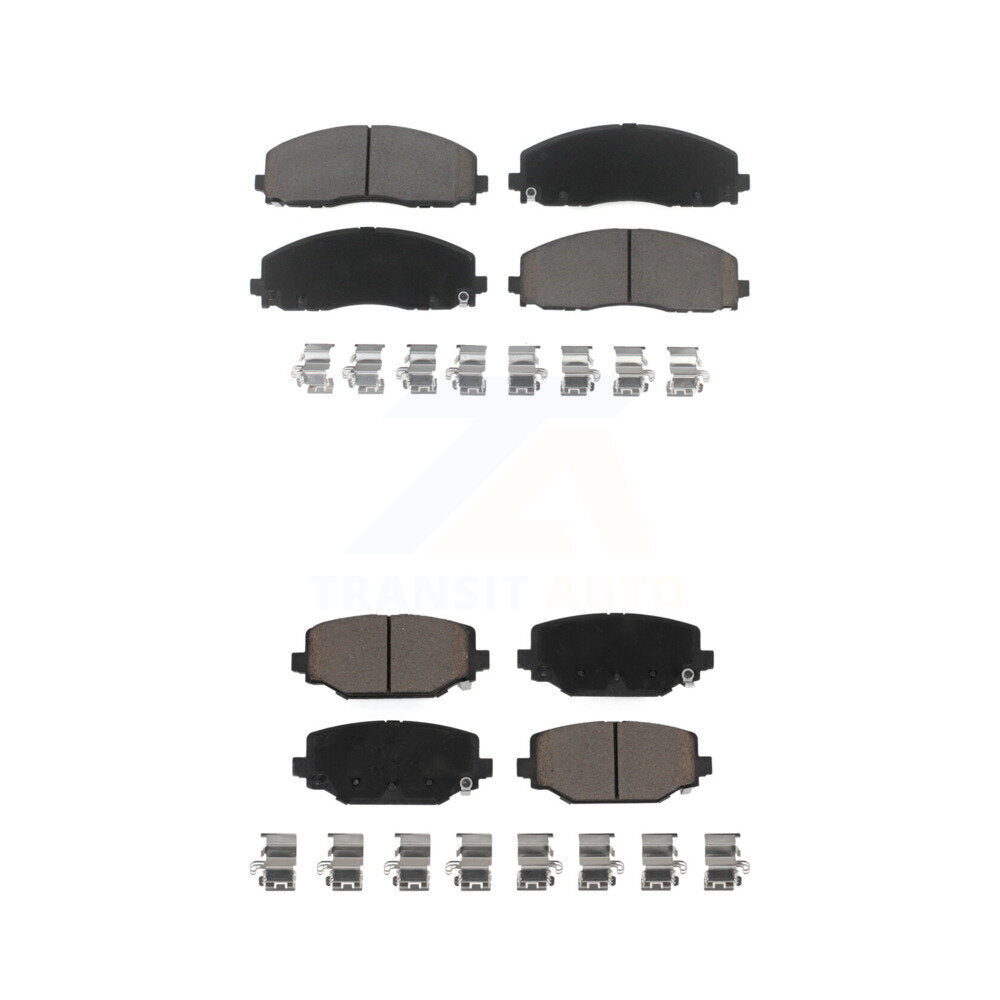 Ceramic Brake Pad Front Rear Kit For Dodge Grand Caravan Journey Chrysler Town &