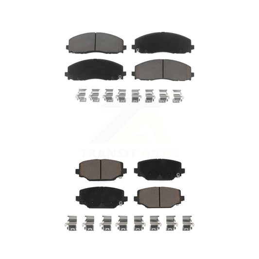 Ceramic Brake Pad Front Rear Kit For Dodge Grand Caravan Journey Chrysler Town &