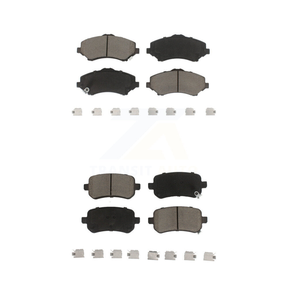 Ceramic Brake Pad Front Rear Kit For Dodge Grand Caravan Journey Chrysler Town &