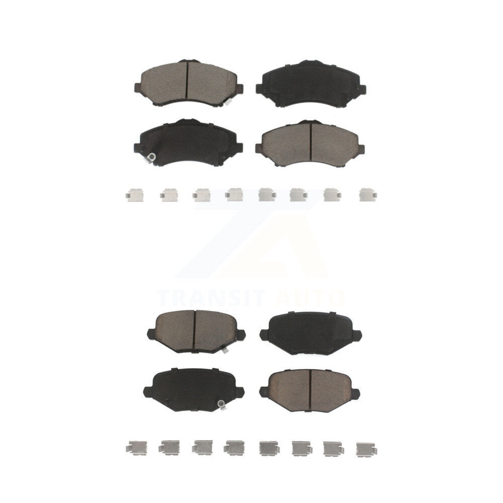 Ceramic Brake Pad Front Rear Kit For Dodge Grand Caravan Chrysler Town & Country
