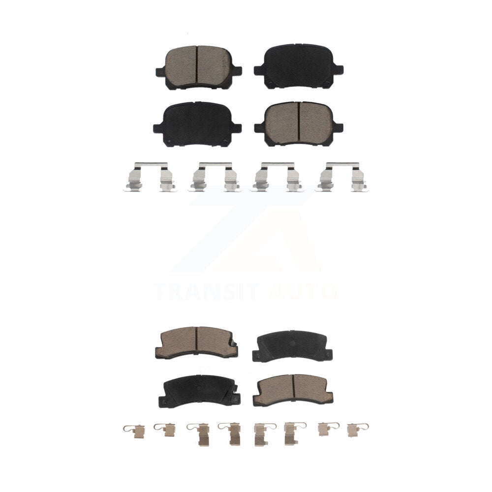 Ceramic Brake Pads Front Rear Kit For Toyota Camry Lexus RX300 Solara ES300
