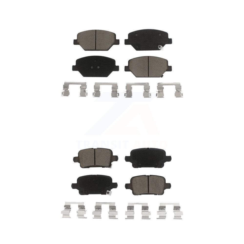 Ceramic Brake Pads Front Rear Kit For Chevrolet Equinox GMC Terrain Buick Regal