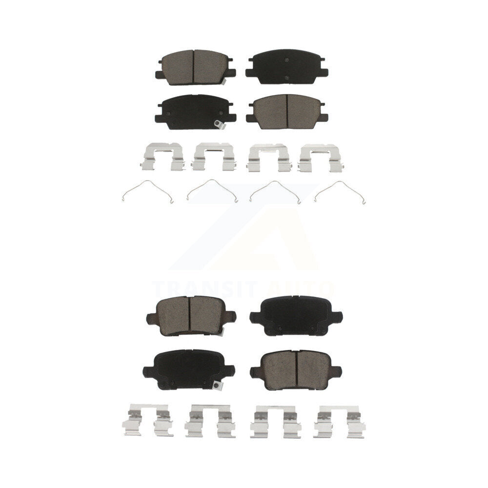 Ceramic Brake Pads Front Rear Kit For Chevrolet Equinox GMC Terrain Malibu Buick