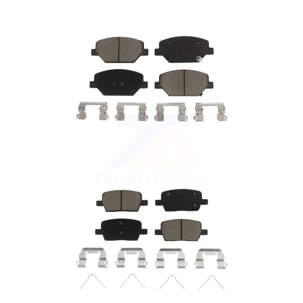 Ceramic Brake Pads Front Rear Kit For Chevrolet Camaro Without Brembo Calipers