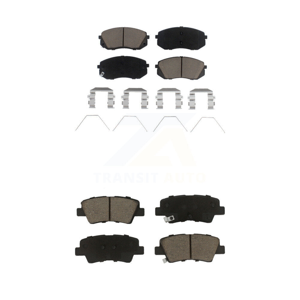 Ceramic Brake Pad Front Rear Kit For Kia Hyundai Forte Kona Elantra GT Optima EV