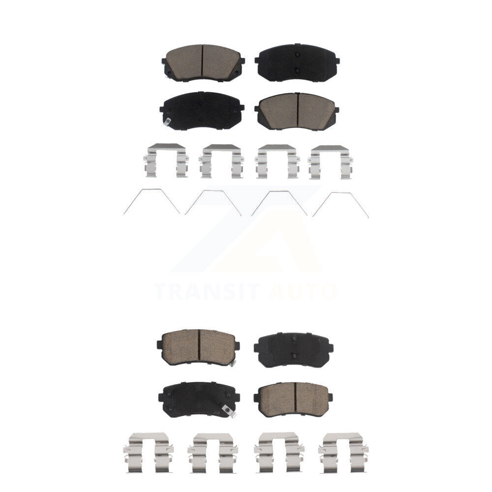 Ceramic Brake Pads Front Rear Kit For Kia Optima With Manual Parking