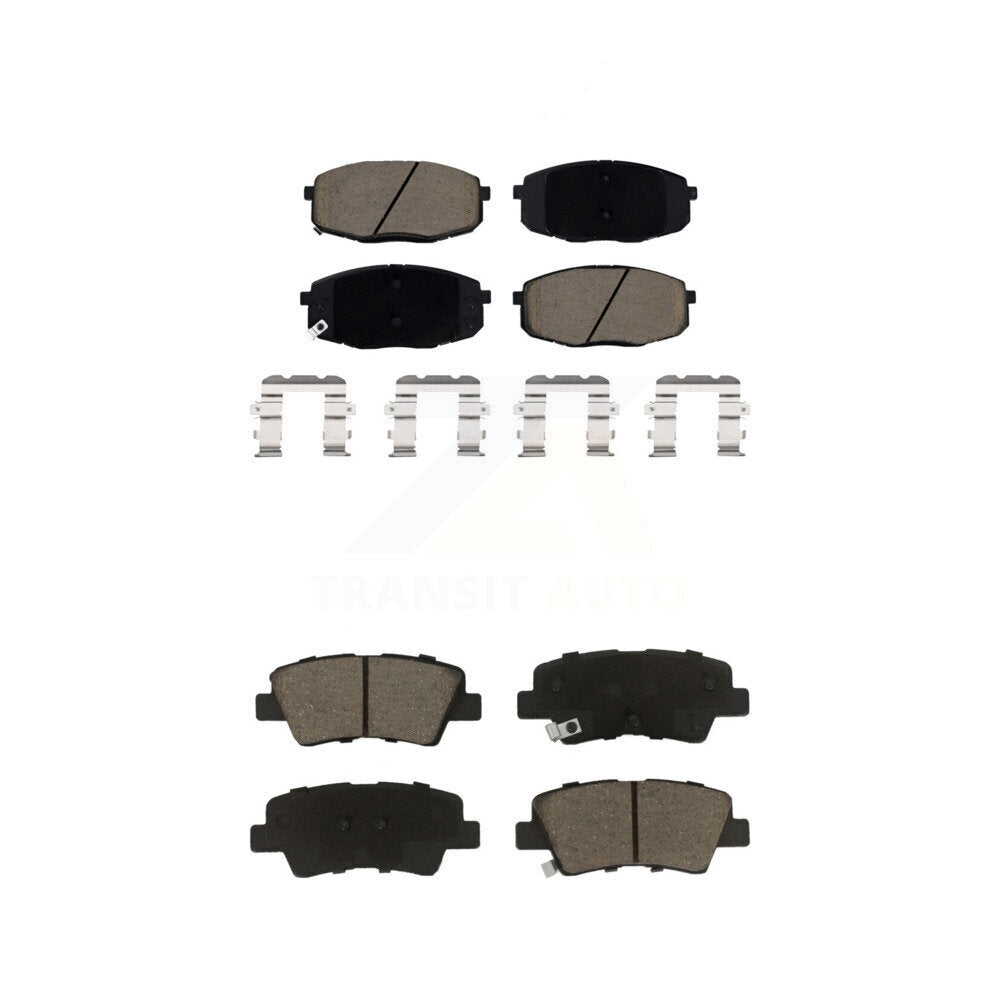 Ceramic Brake Pads Front Rear Kit For Kia Forte Hyundai Kona Soul Elantra GT