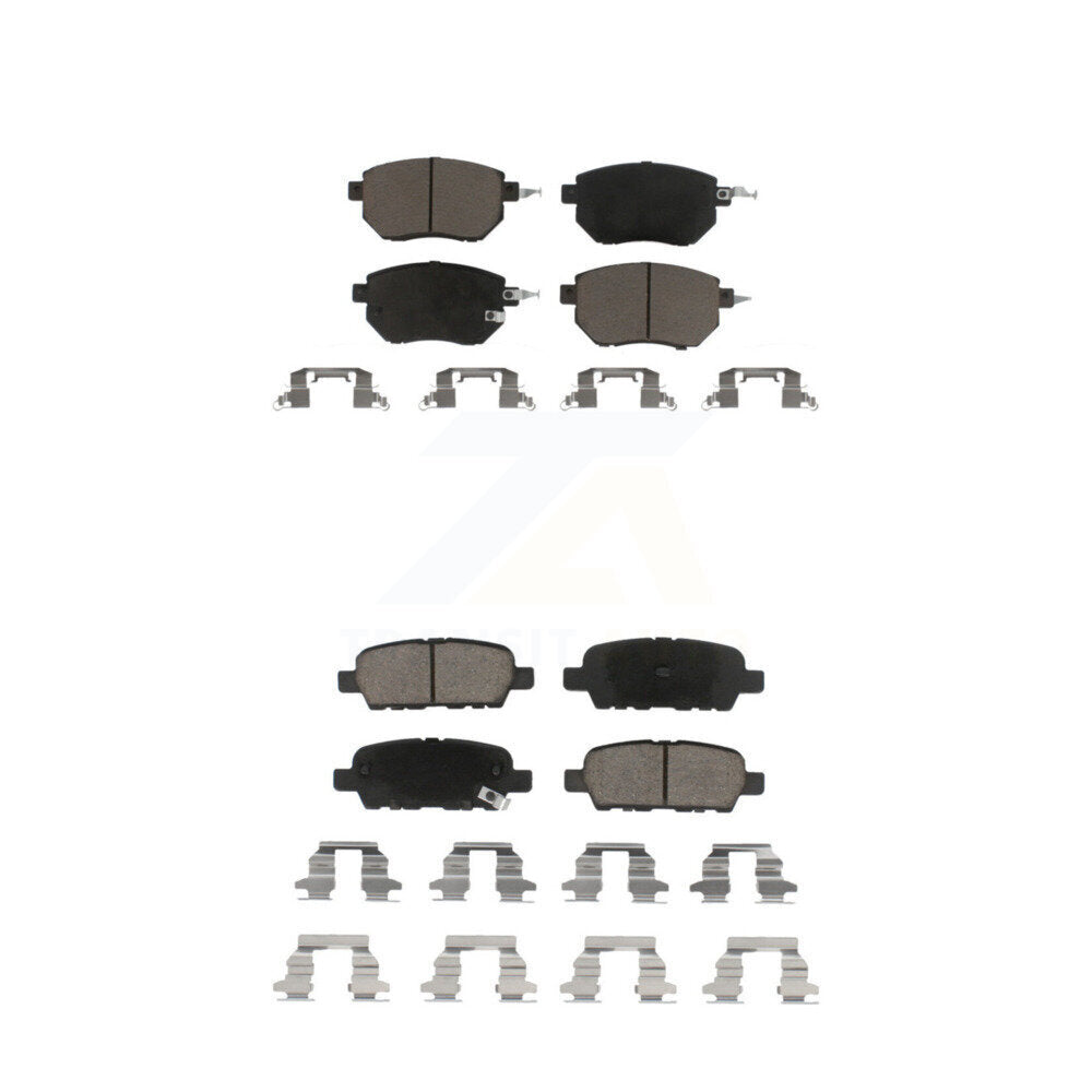 Ceramic Brake Pads Front Rear Kit For Nissan Murano Altima Maxima INFINITI FX35