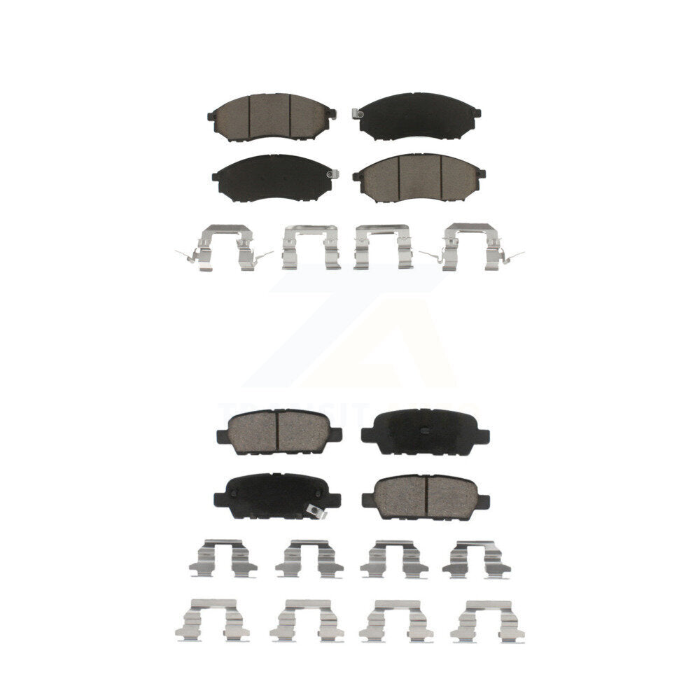 Ceramic Brake Pads Front Rear Kit For INFINITI Nissan Murano G37 G35 EX35 FX35