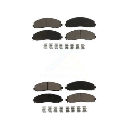 Ceramic Brake Pads Front Rear Kit For Ford F-350 Super Duty F-250 F-450