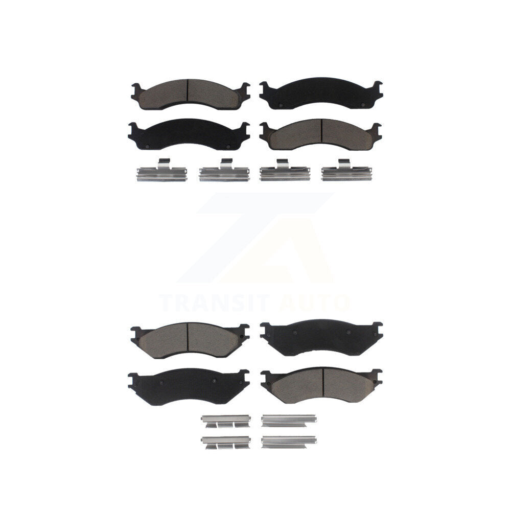 Ceramic Brake Pads Front Rear Kit For 2001-2002 Dodge Ram 2500 3500