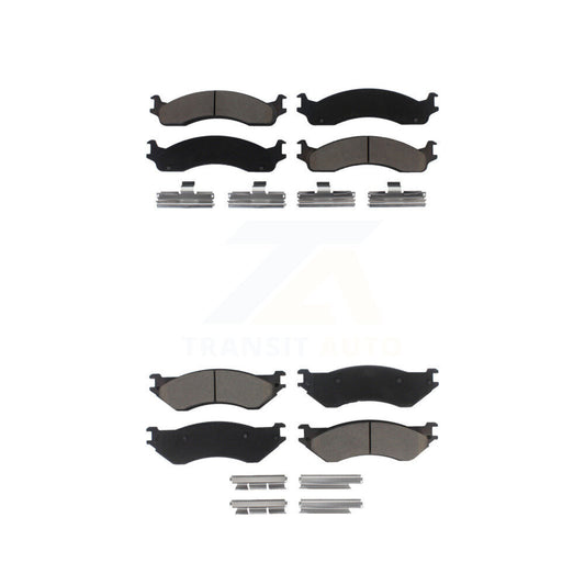 Ceramic Brake Pads Front Rear Kit For 2001-2002 Dodge Ram 2500 3500