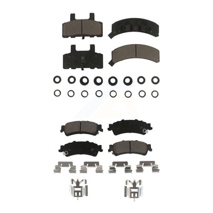 Ceramic Brake Pads Front Rear Kit For GMC Yukon Cadillac 60 Special