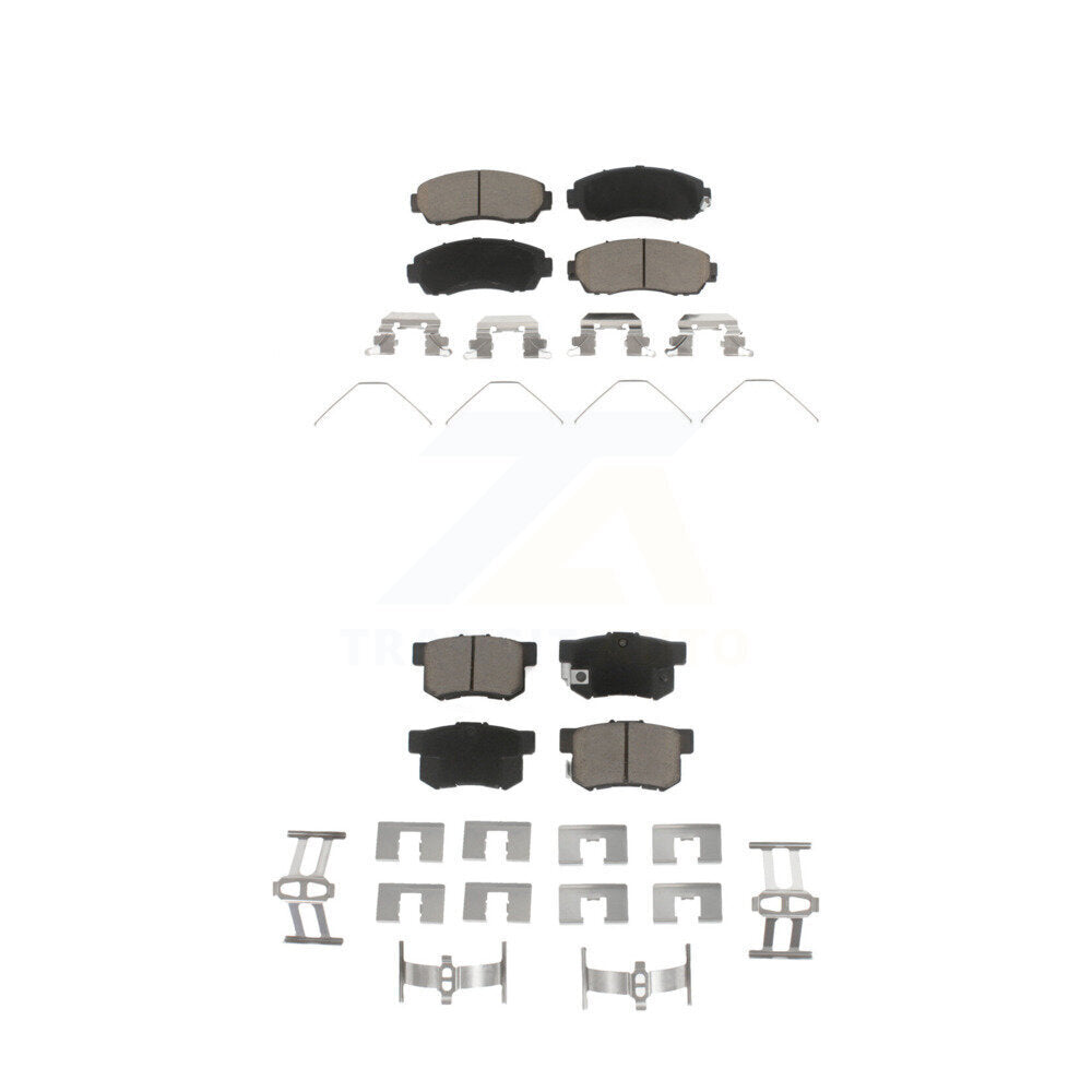 Ceramic Brake Pads Front Rear Kit For Honda Civic