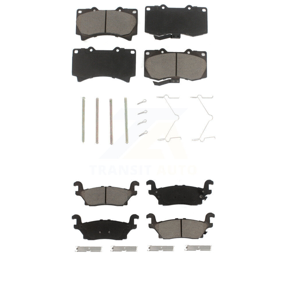 Ceramic Brake Pads Front Rear Kit For Hummer H3 H3T