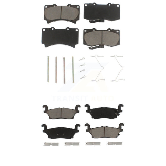 Ceramic Brake Pads Front Rear Kit For Hummer H3 H3T