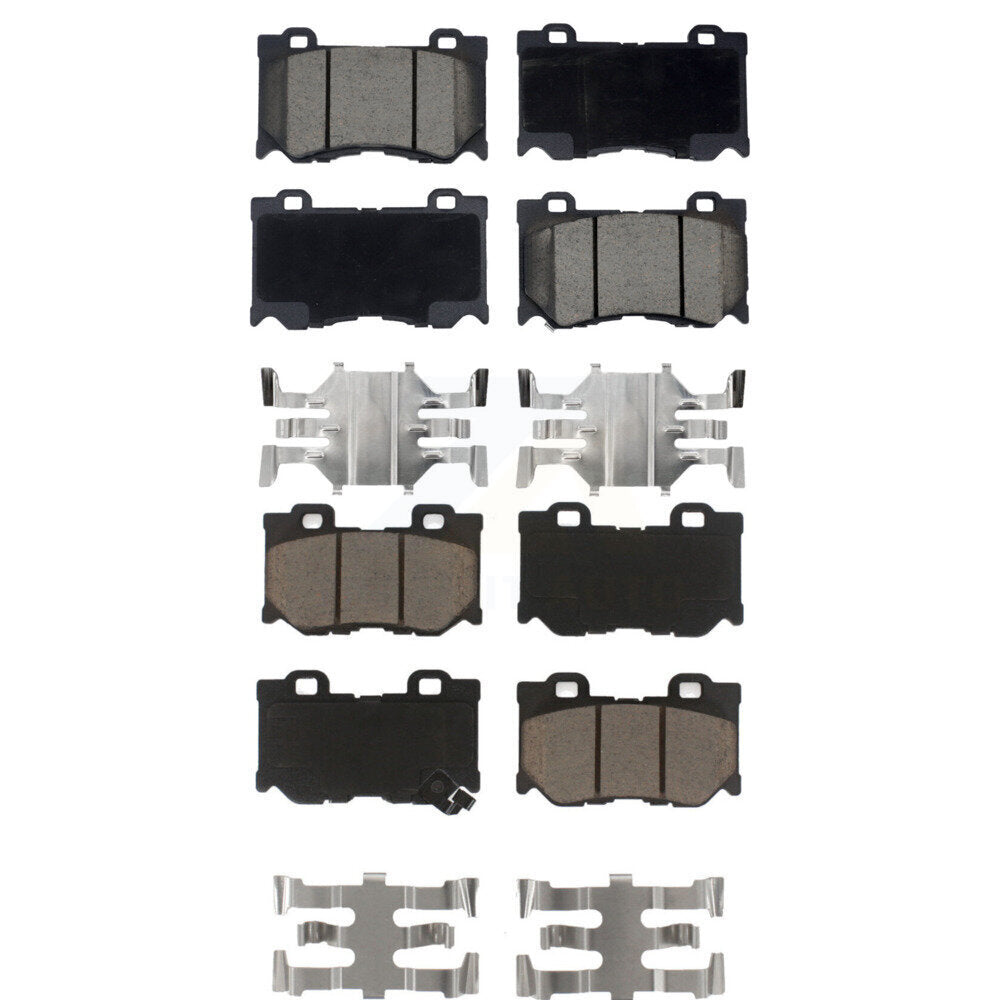 Ceramic Brake Pads Front Rear Kit For INFINITI G37 FX50