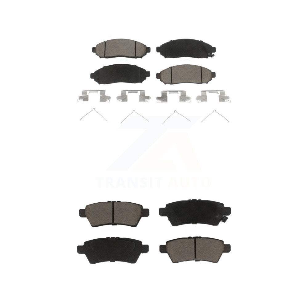 Ceramic Brake Pads Front Rear Kit For Nissan Pathfinder Xterra