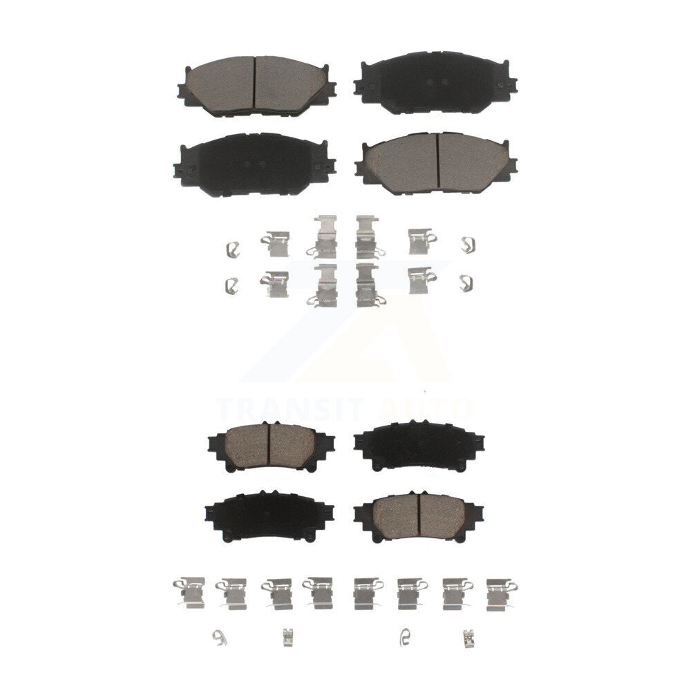 Ceramic Brake Pads Front Rear Kit For 2014-2015 Lexus IS250 With F Sport Package