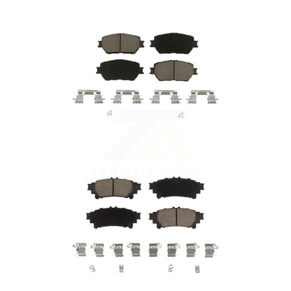 Ceramic Brake Pads Front Rear Kit For 2014 Lexus IS250 C F Sport