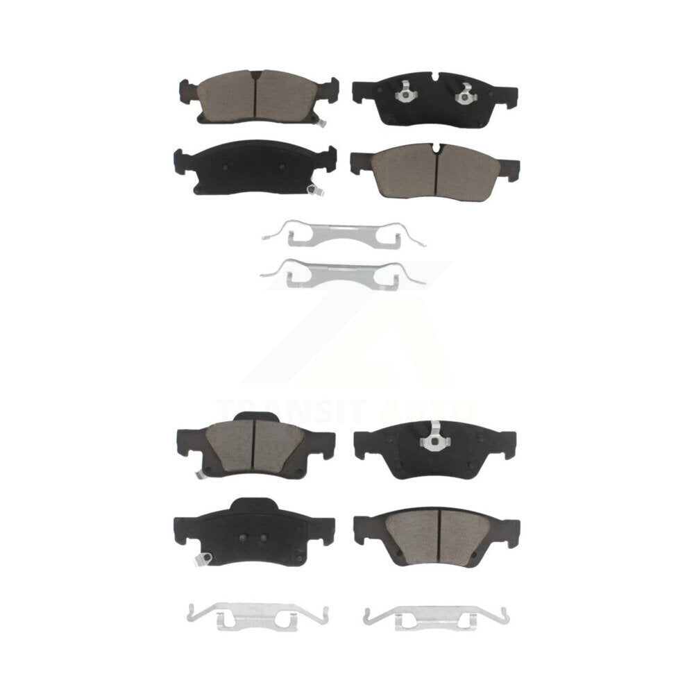 Ceramic Brake Pads Front Rear Kit For Dodge Durango Jeep Grand Cherokee WK