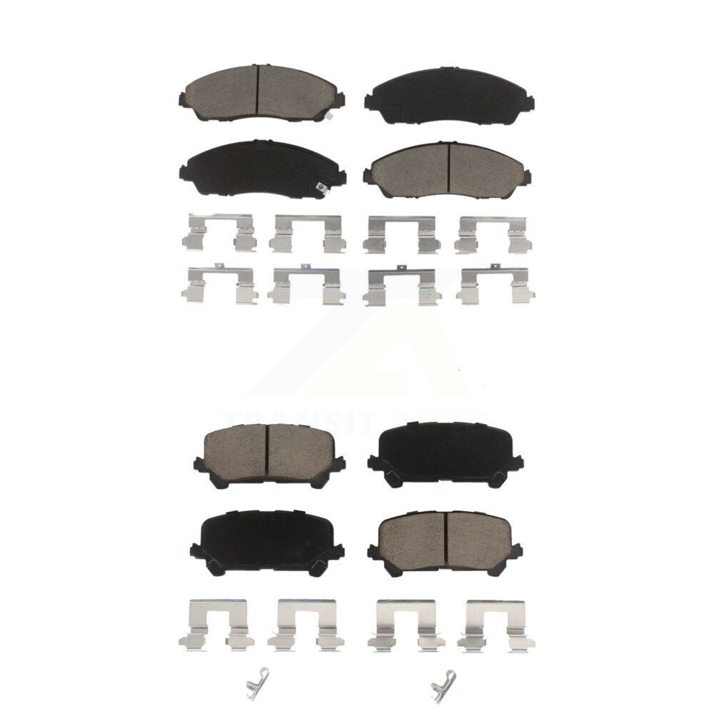 Ceramic Brake Pads Front Rear Kit For Honda Pilot Ridgeline Acura MDX