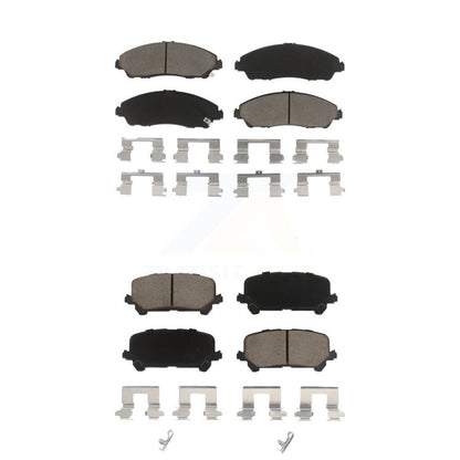 Ceramic Brake Pads Front Rear Kit For Honda Pilot Ridgeline Acura MDX