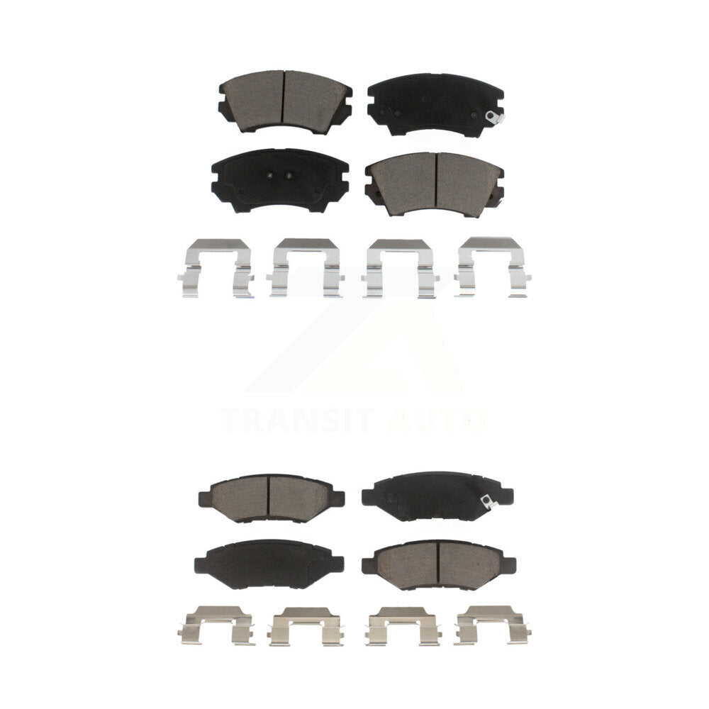 Ceramic Brake Pads Front Rear Kit For 2010-2015 Chevrolet Camaro LT LS