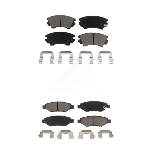 Ceramic Brake Pads Front Rear Kit For 2010-2015 Chevrolet Camaro LT LS