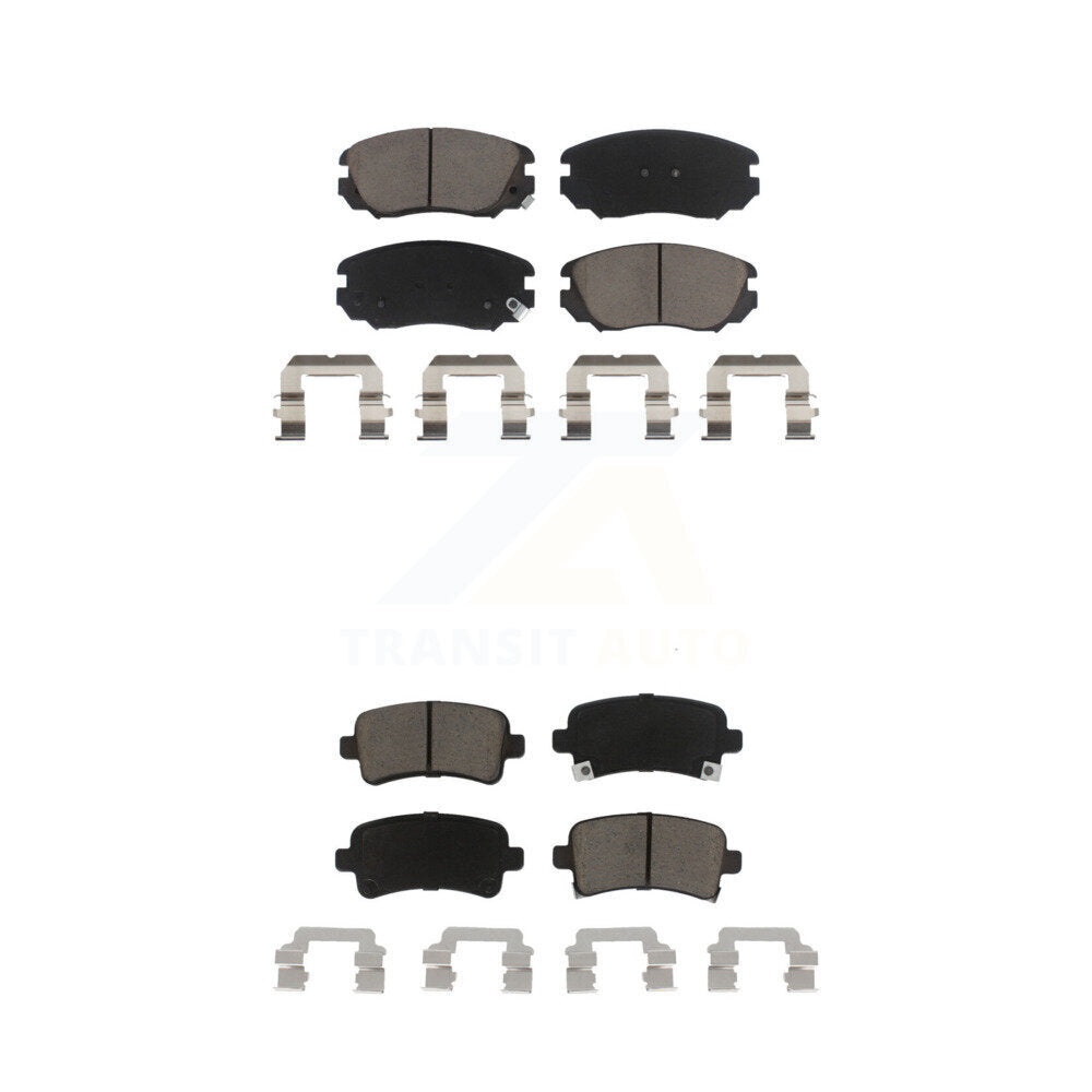 Ceramic Brake Pad Front Rear Kit For Chevrolet Buick Malibu Impala LaCrosse Saab