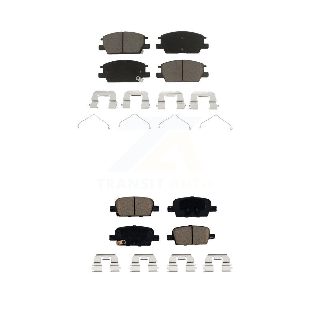 Ceramic Brake Pads Front Rear Kit For Chevrolet Malibu With Manual Parking