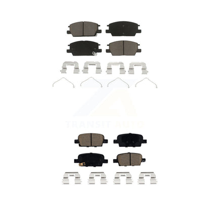 Ceramic Brake Pads Front Rear Kit For Chevrolet Malibu With Manual Parking