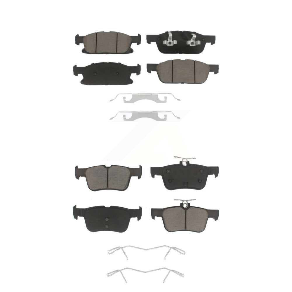 Ceramic Brake Pads Front Rear Kit For Ford Edge Lincoln Nautilus MKX