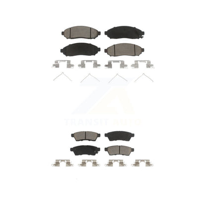 Ceramic Brake Pads Front Rear Kit For Nissan Frontier Xterra Suzuki Equator