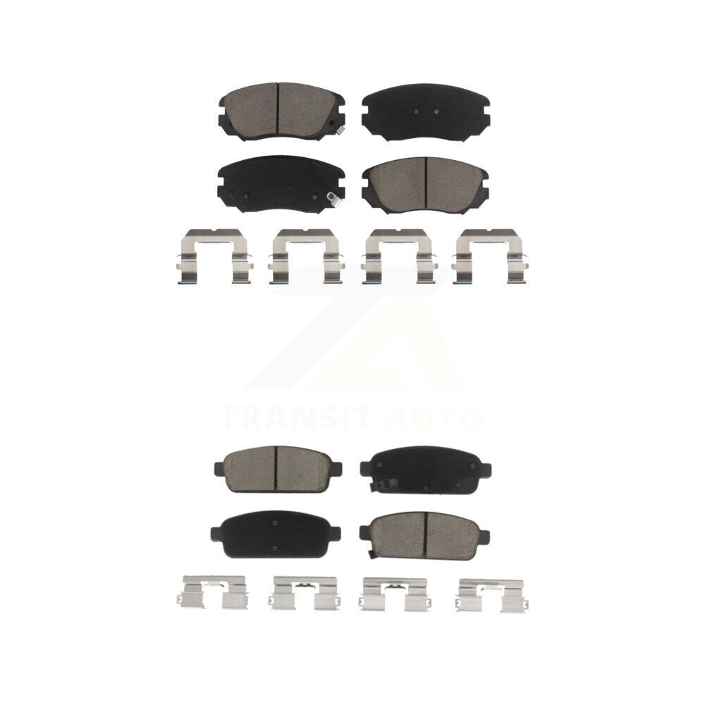 Ceramic Brake Pads Front Rear Kit For Cadillac ELR Buick Cascada