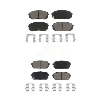 Ceramic Brake Pads Front Rear Kit For 2007-2012 Kia Rondo
