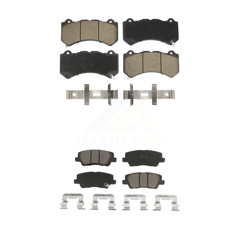 Ceramic Brake Pads Front Rear Kit For Cadillac CTS