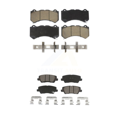 Ceramic Brake Pads Front Rear Kit For Cadillac CTS