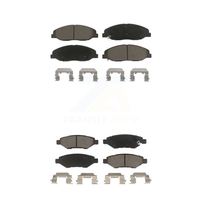 Ceramic Brake Pads Front Rear Kit For Cadillac CTS Without Heavy Duty Brakes