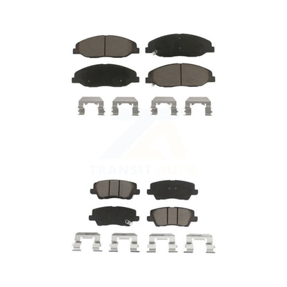 Ceramic Brake Pad Front Rear Kit For 2014 Cadillac CTS Without Heavy Duty Brakes