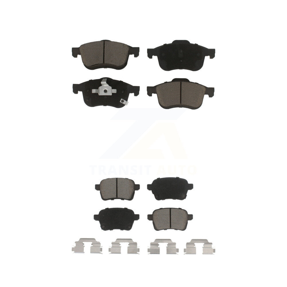 Ceramic Brake Pads Front Rear Kit For 2014-2020 Fiat 500L