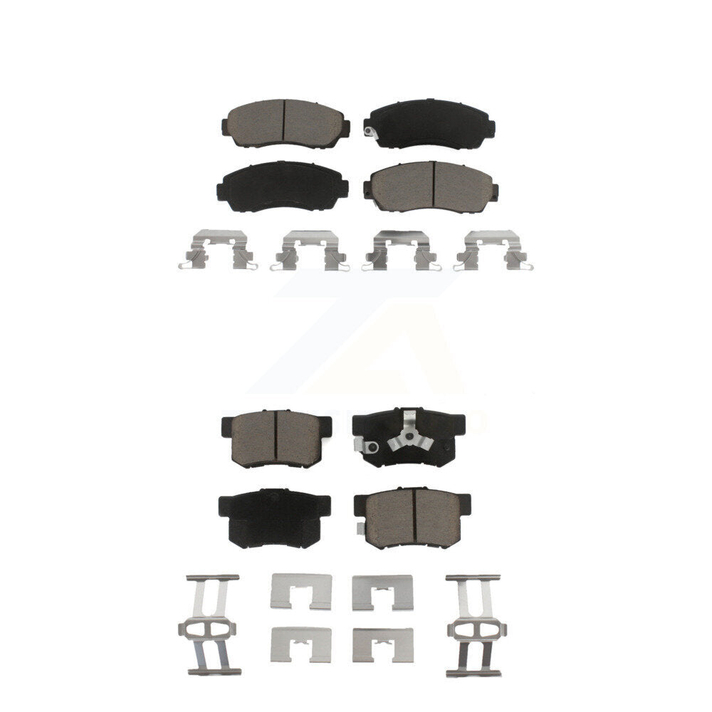 Ceramic Brake Pads Front Rear Kit For Honda CR-V Acura RDX Accord Crosstour