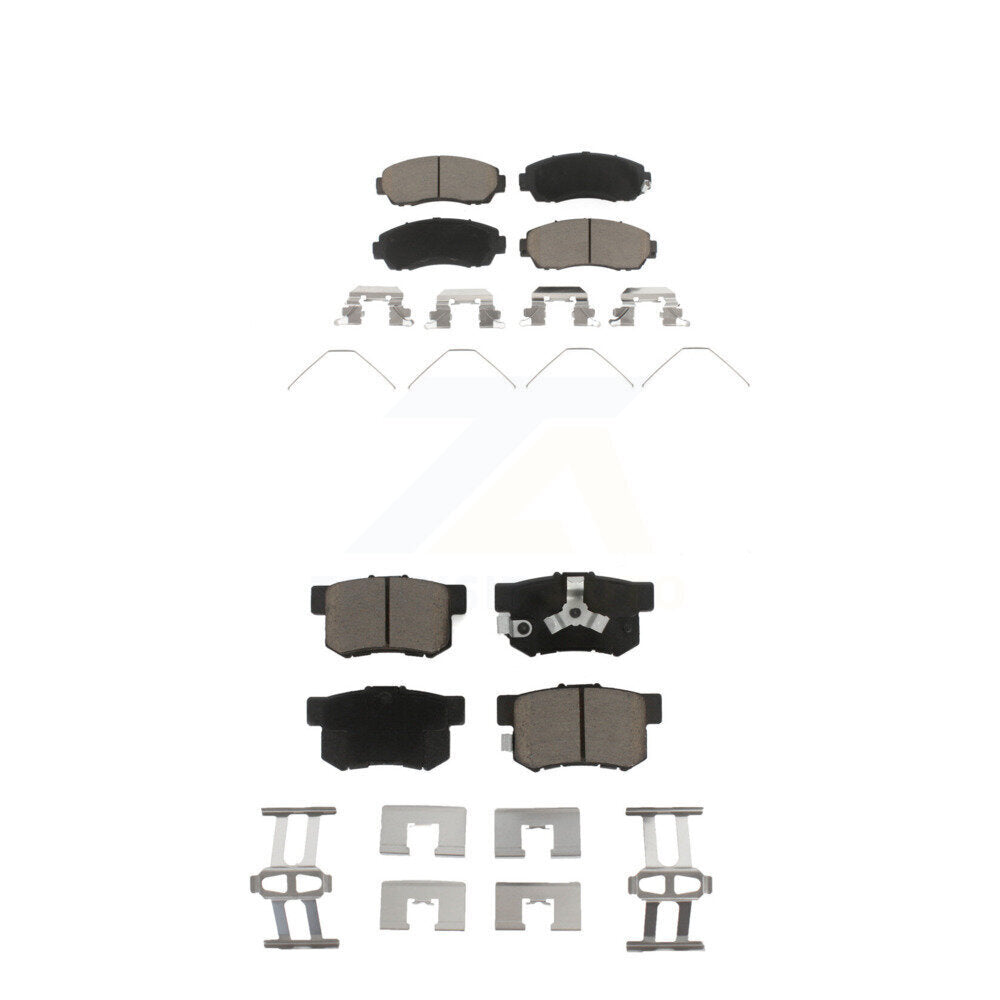 Ceramic Brake Pads Front Rear Kit For Honda CR-V Crosstour Accord