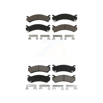 Ceramic Brake Pad Front Rear Kit For Chevrolet GMC Sierra 2500 HD Silverado 3500