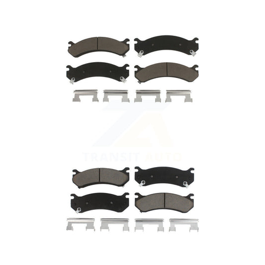 Ceramic Brake Pad Front Rear Kit For Chevrolet GMC Sierra 2500 HD Silverado 3500