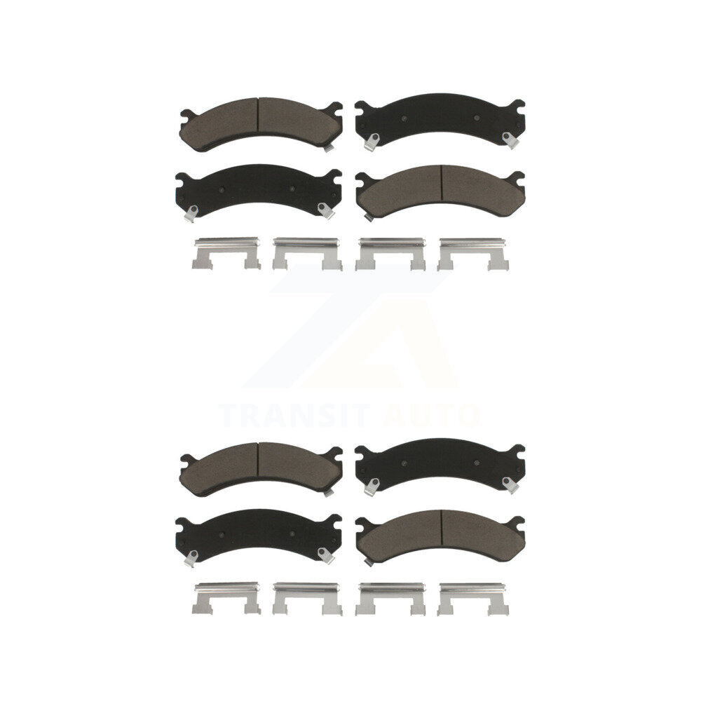 Ceramic Brake Pads Front Rear Kit For Chevrolet GMC Silverado 3500 Sierra HD
