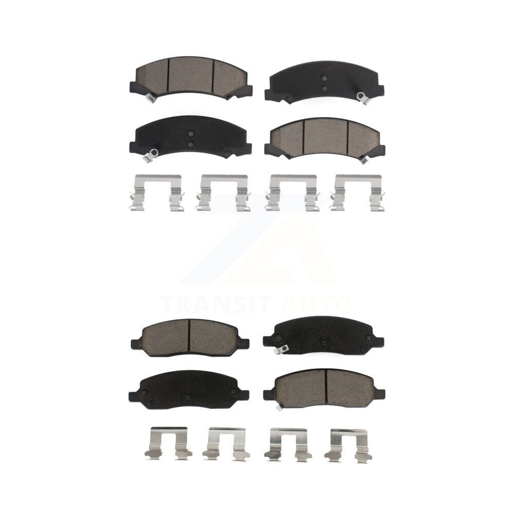 Ceramic Brake Pads Front Rear Kit For 2006-2011 Buick Lucerne Cadillac DTS